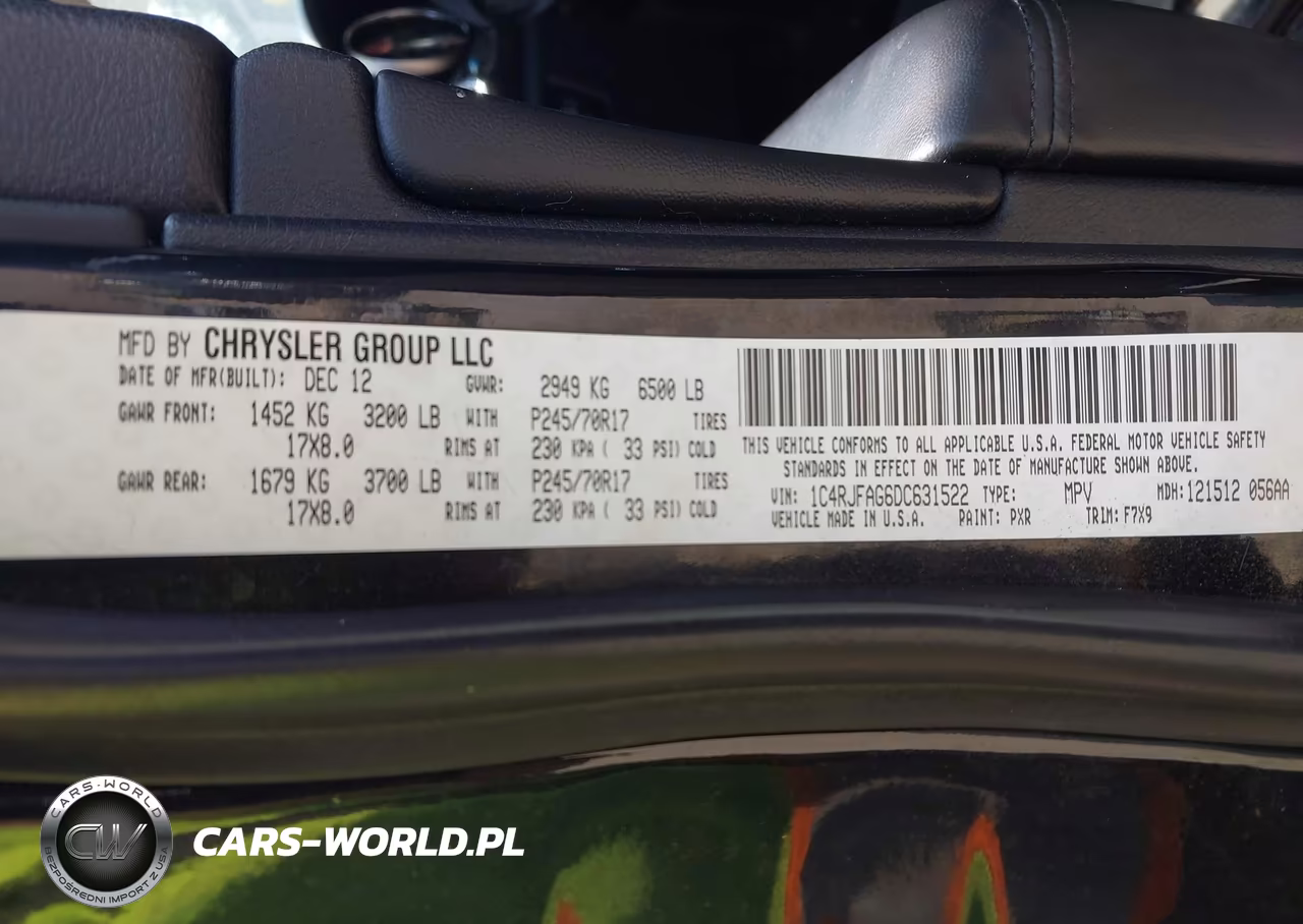2013 Jeep Grand Cherokee Laredo VIN:1C4RJFAG6DC631522 - 9