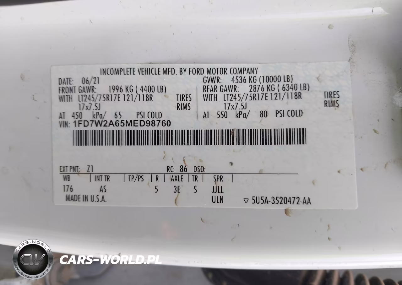2021 Ford F-250 Xl VIN:1FD7W2A65MED98760 - 9