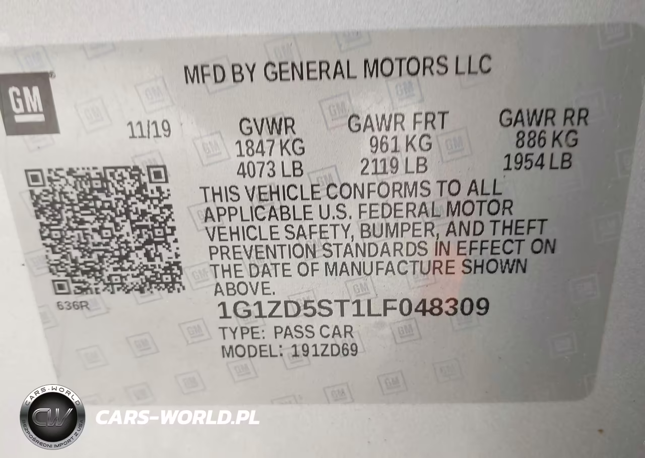 2020 Chevrolet Malibu Fwd Lt VIN:1G1ZD5ST1LF048309 - 9