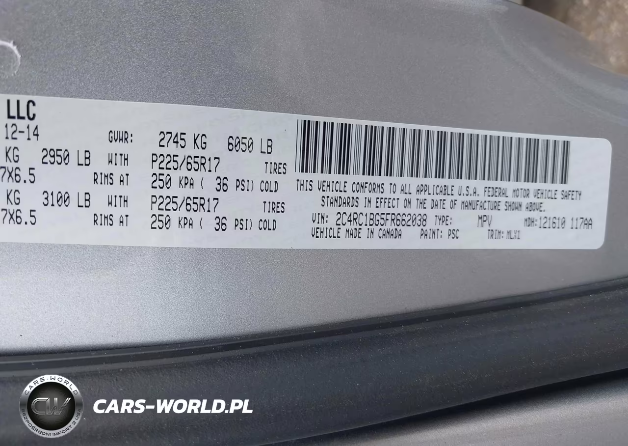 2015 Chrysler Town & Country Touring VIN:2C4RC1BG5FR662038 - 9