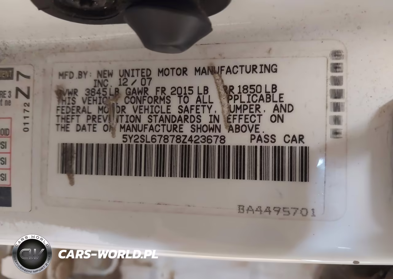 2008 Pontiac Vibe VIN:5Y2SL67878Z423678 - 9