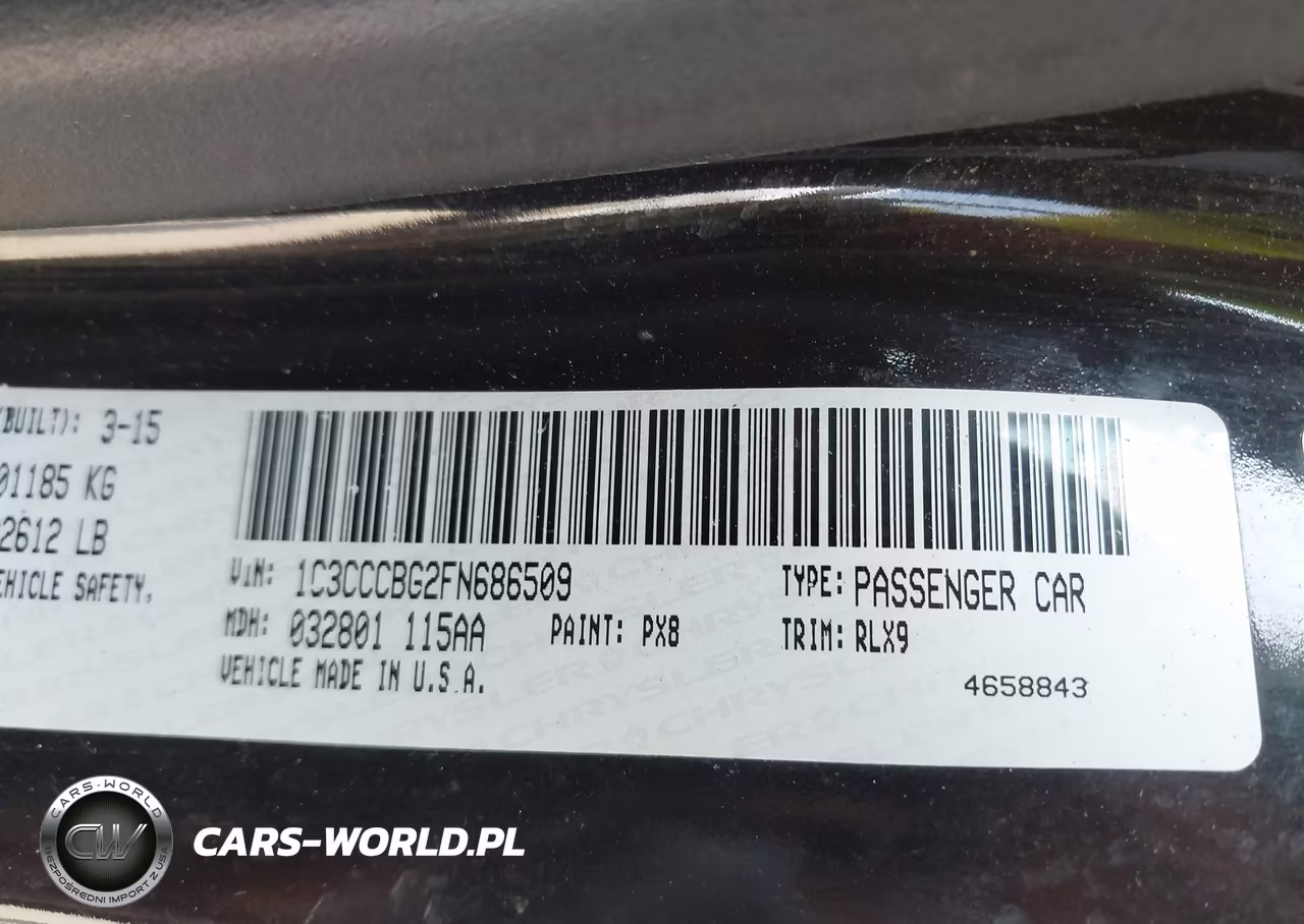 2015 Chrysler 200 S VIN:1C3CCCBG2FN686509 - 9