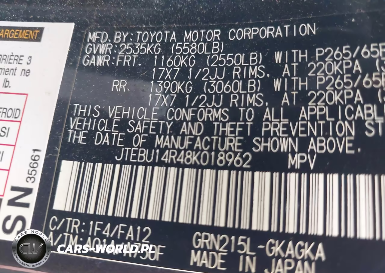 2008 Toyota 4Runner Sr5 V6 VIN:JTEBU14R48K018962 - 9