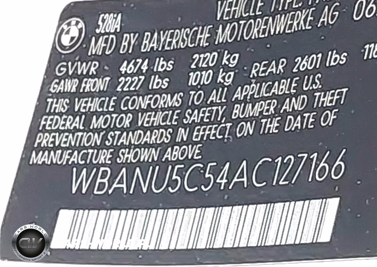 2010 BMW 528I VIN:WBANU5C54AC127166 - 9