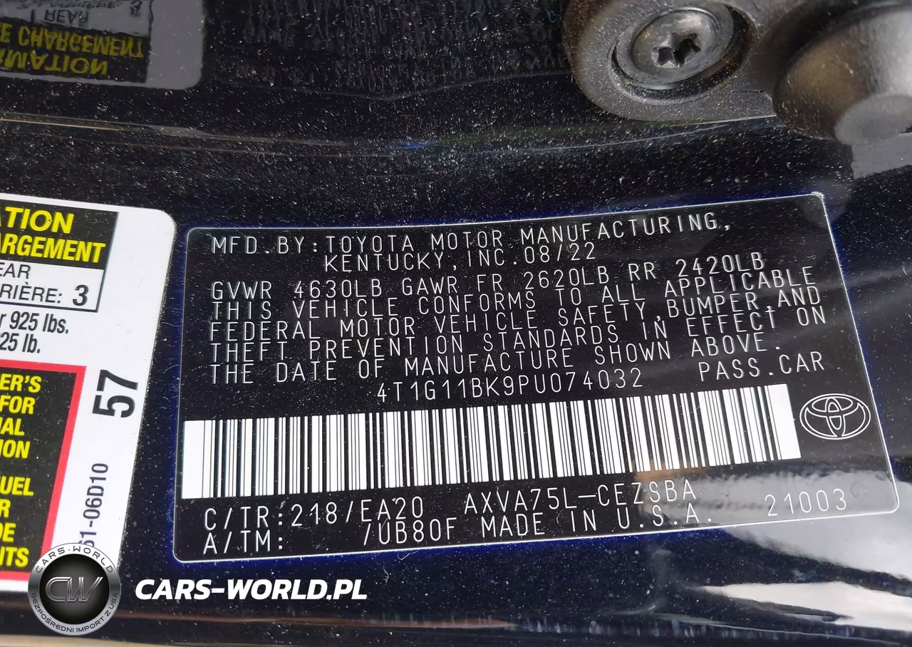 2023 Toyota Camry Se Awd VIN:4T1G11BK9PU074032 - 9