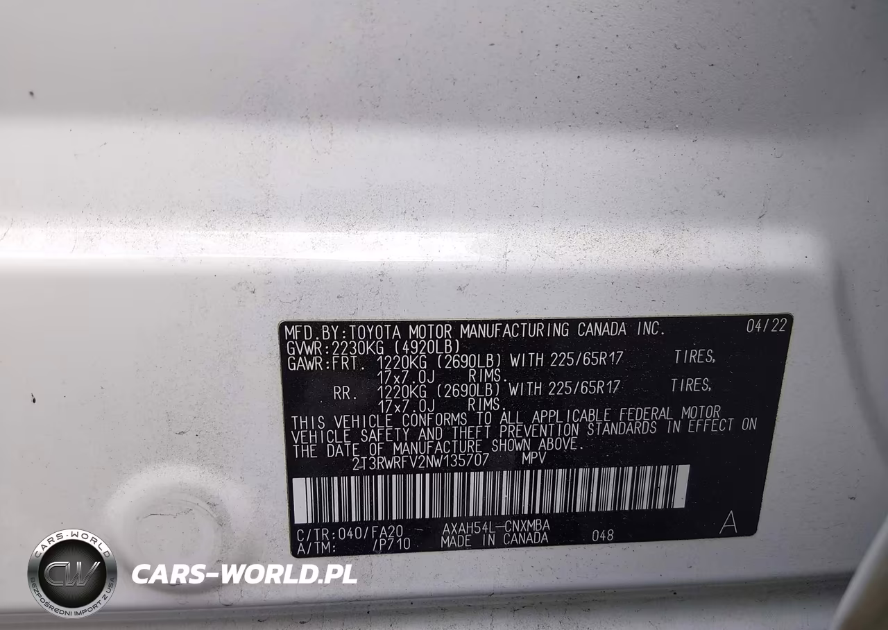 2022 Toyota Rav4 Hybrid Xle VIN:2T3RWRFV2NW135707 - 9