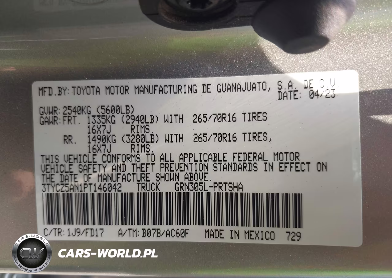 2023 Toyota Tacoma Trd Off Road VIN:3TYCZ5AN1PT146042 - 9