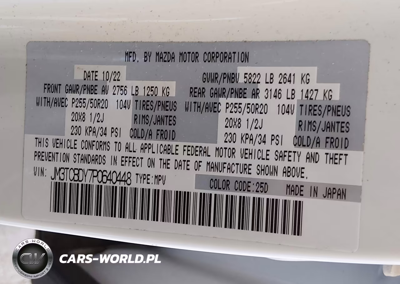 2023 Mazda Cx-9 Grand Touring VIN:JM3TCBDY7P0640448 - 9