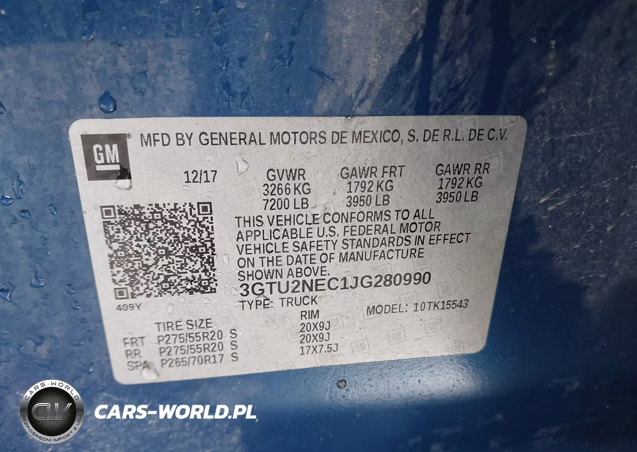 2018 GMC Sierra 1500 Slt VIN:3GTU2NEC1JG280990 - 9