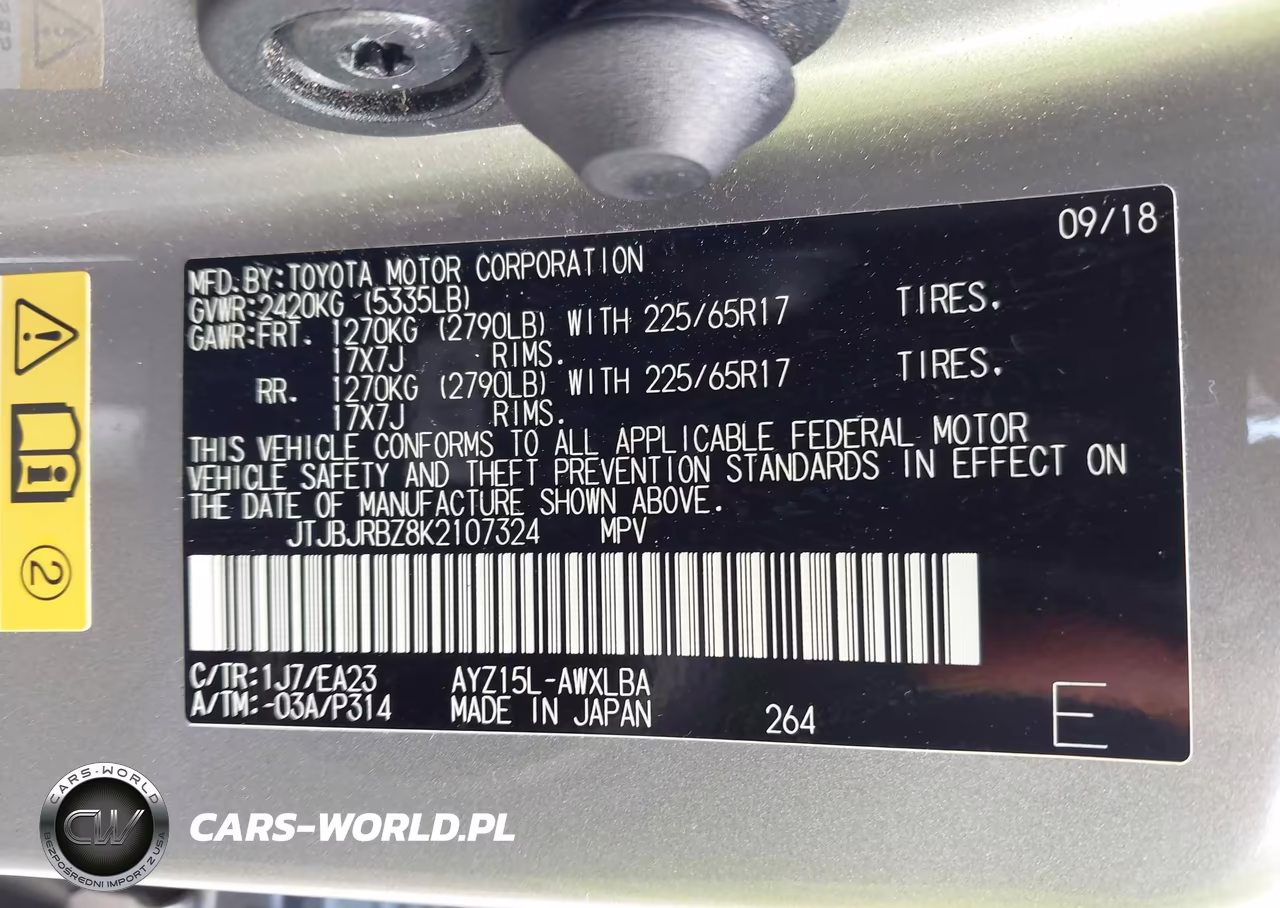 2019 Lexus Nx 300H VIN:JTJBJRBZ8K2107324 - 9