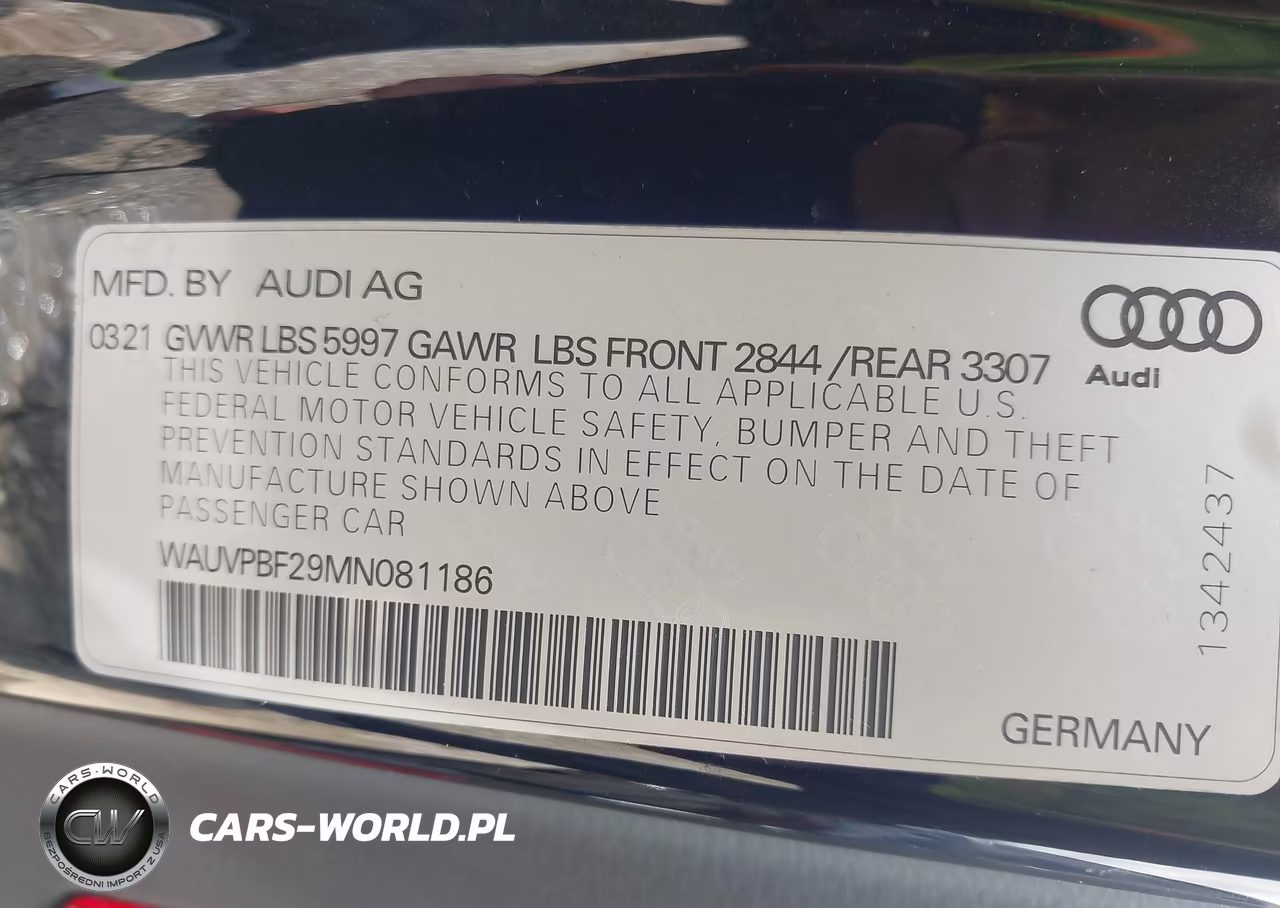 2021 Audi A7 Sportback Prestige 55 Tfsi E Quattro S Tronic VIN:WAUVPBF29MN081186 - 9
