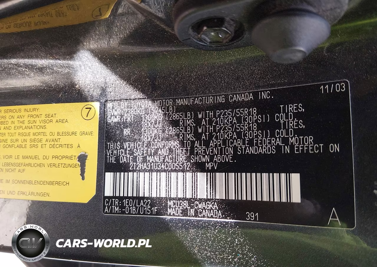 2004 Lexus Rx 330 VIN:2T2HA31U34C005512 - 9