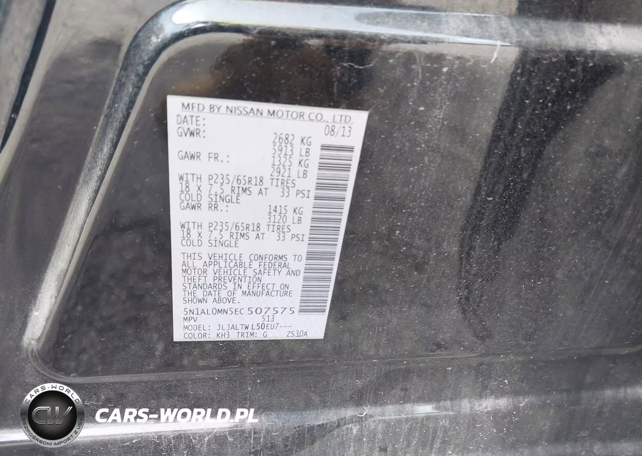 2014 Infiniti Qx60 VIN:5N1AL0MN5EC507575 - 9