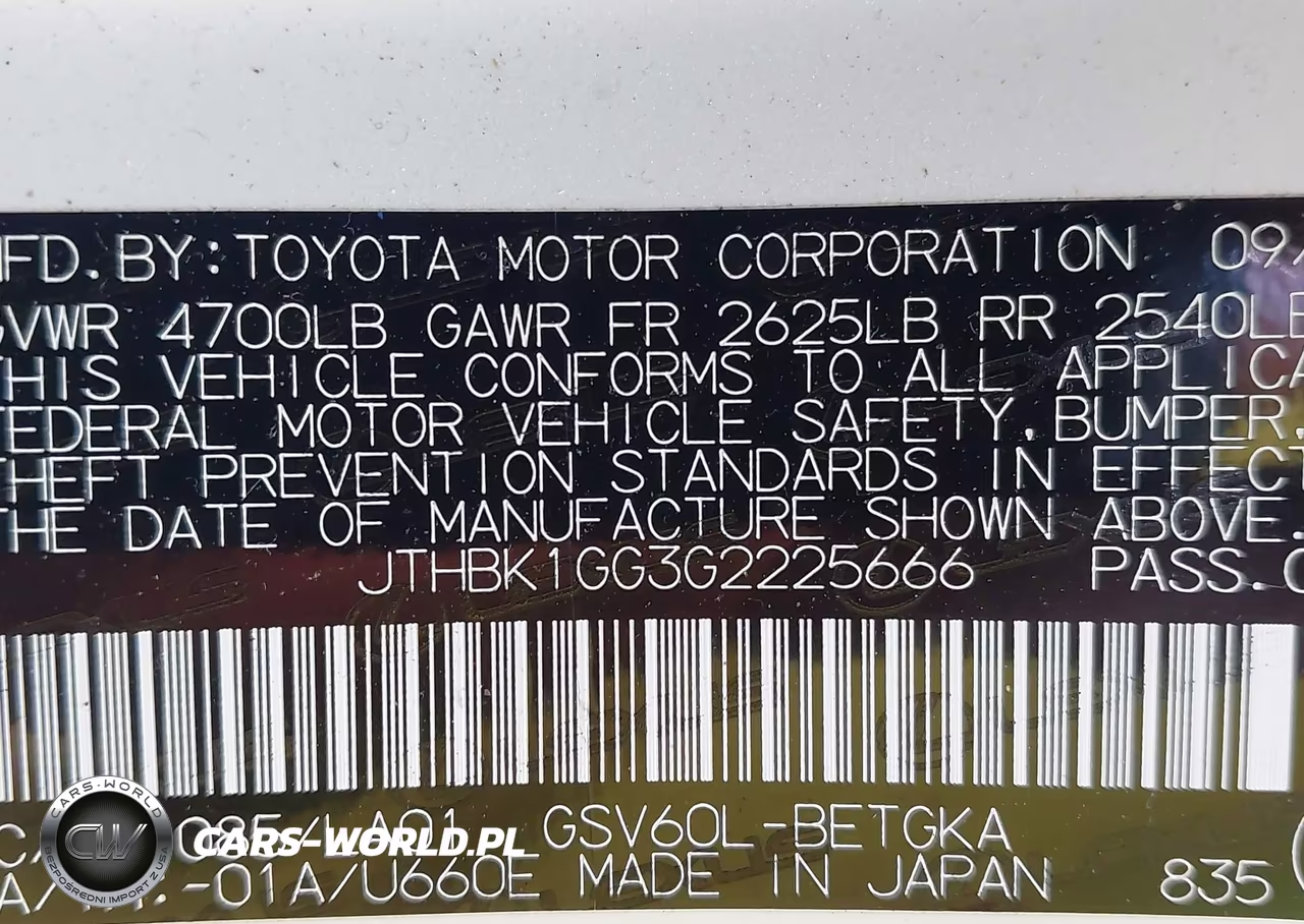 2016 Lexus Es 350 VIN:JTHBK1GG3G2225666 - 9