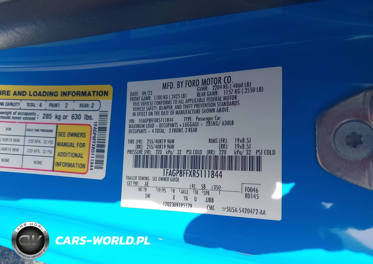 2024 Ford Mustang Gt Premium VIN:1FAGP8FFXR5111844 - 9