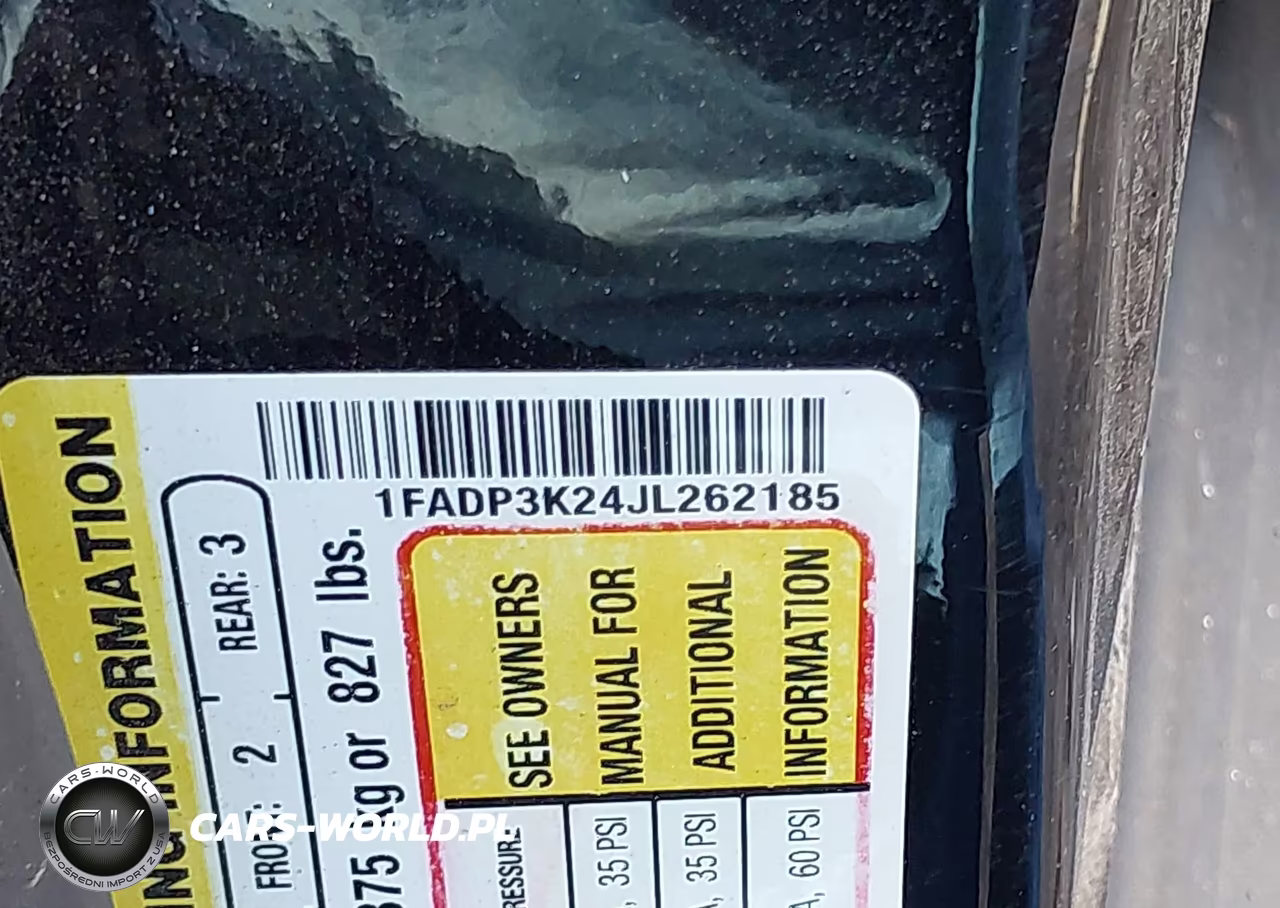 2018 Ford Focus Se VIN:1FADP3K24JL262185 - 9