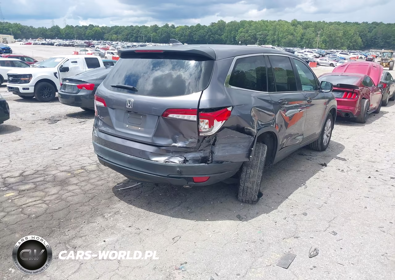 2020 Honda Pilot 2Wd Lx VIN:5FNYF5H13LB002844 - 4