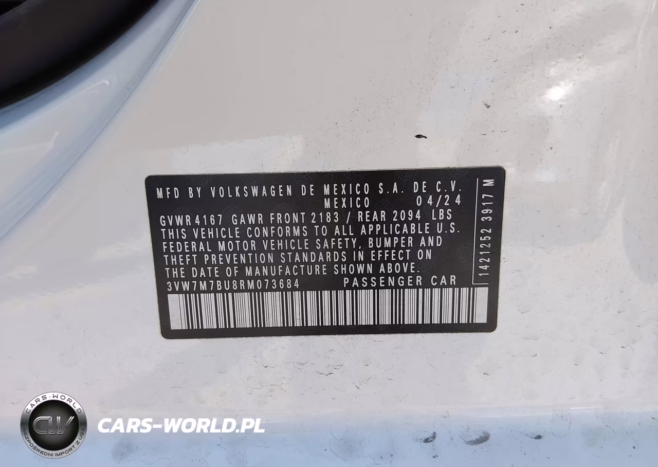 2024 Volkswagen Jetta 1.5T Se VIN:3VW7M7BU8RM073684 - 9