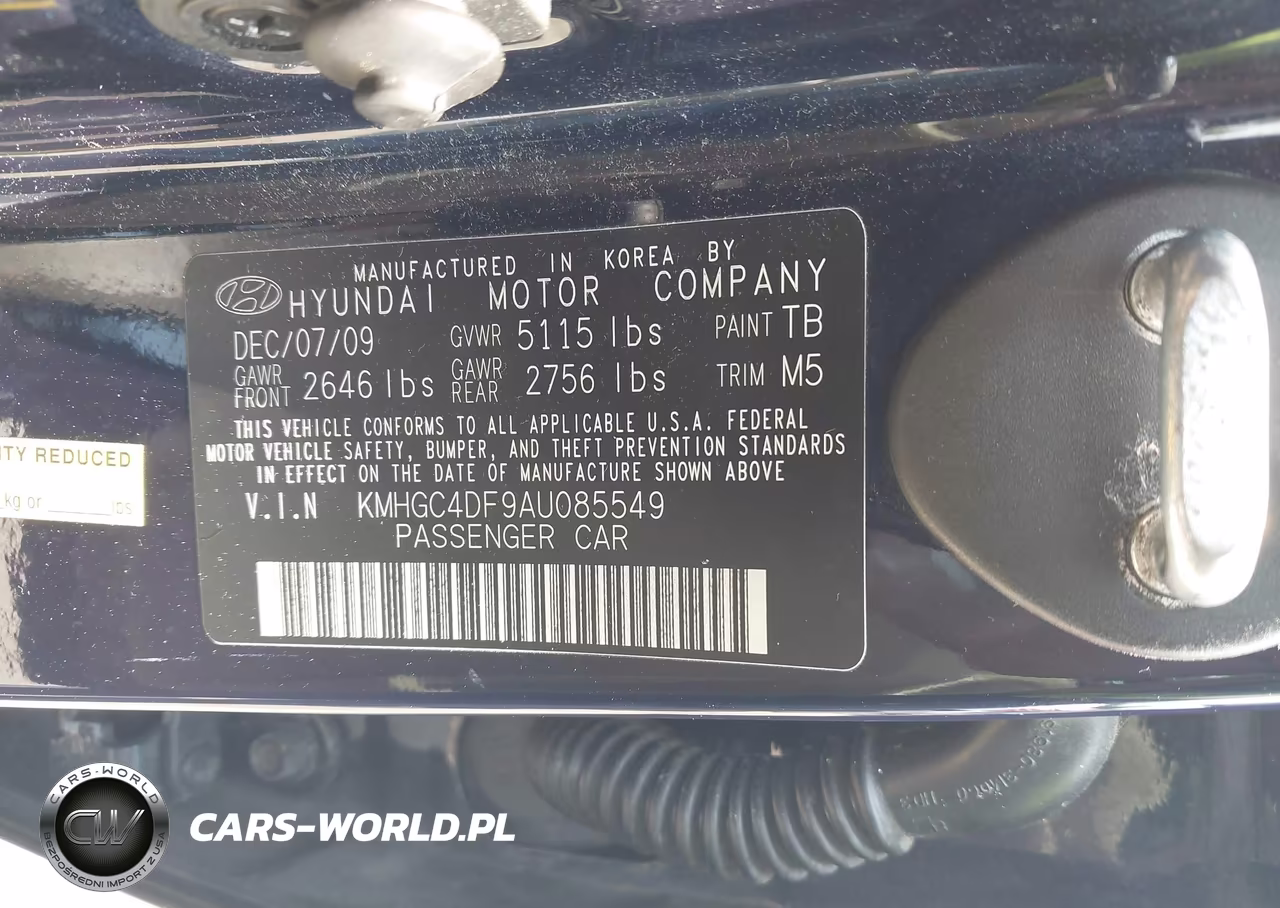 2010 Hyundai Genesis 4.6 VIN:KMHGC4DF9AU085549 - 9