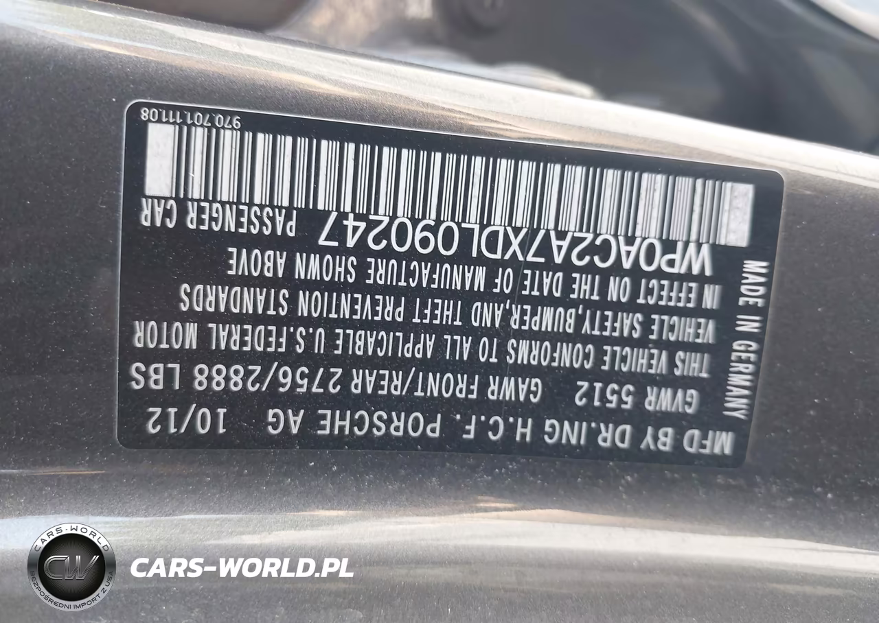 2013 Porsche Panamera Turbo VIN:WP0AC2A7XDL090247 - 9