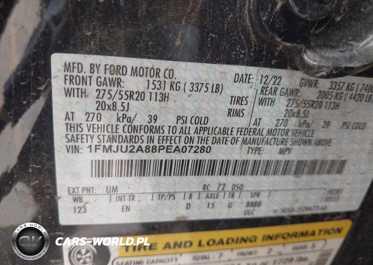 2023 Ford Expedition Limited VIN:1FMJU2A88PEA07280 - 9