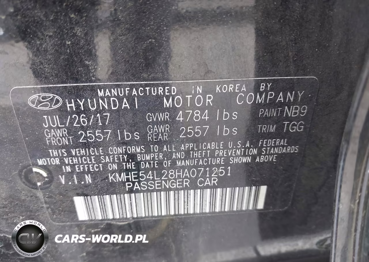 2017 Hyundai Sonata Plug-In Hybrid Limited VIN:KMHE54L28HA071251 - 9