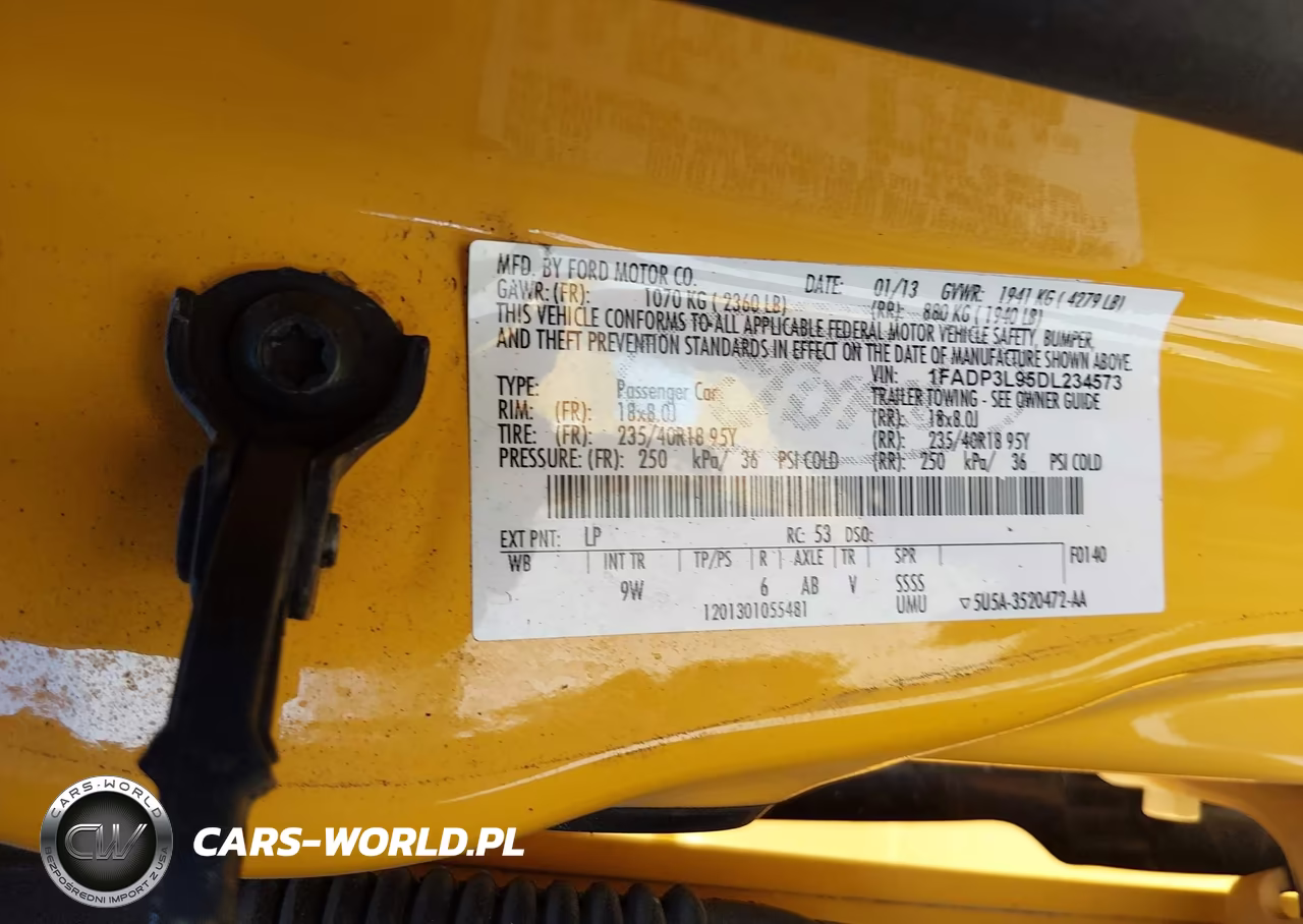 2013 Ford Focus St VIN:1FADP3L95DL234573 - 9