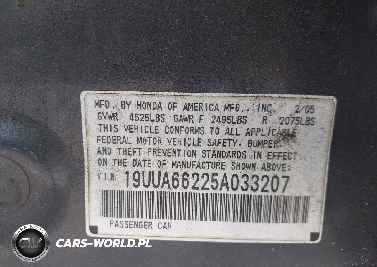 2005 Acura Tl VIN:19UUA66225A033207 - 9