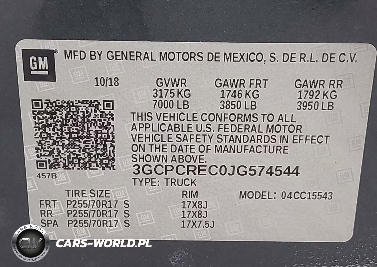 2018 Chevrolet Silverado 1500 1Lt VIN:3GCPCREC0JG574544 - 9