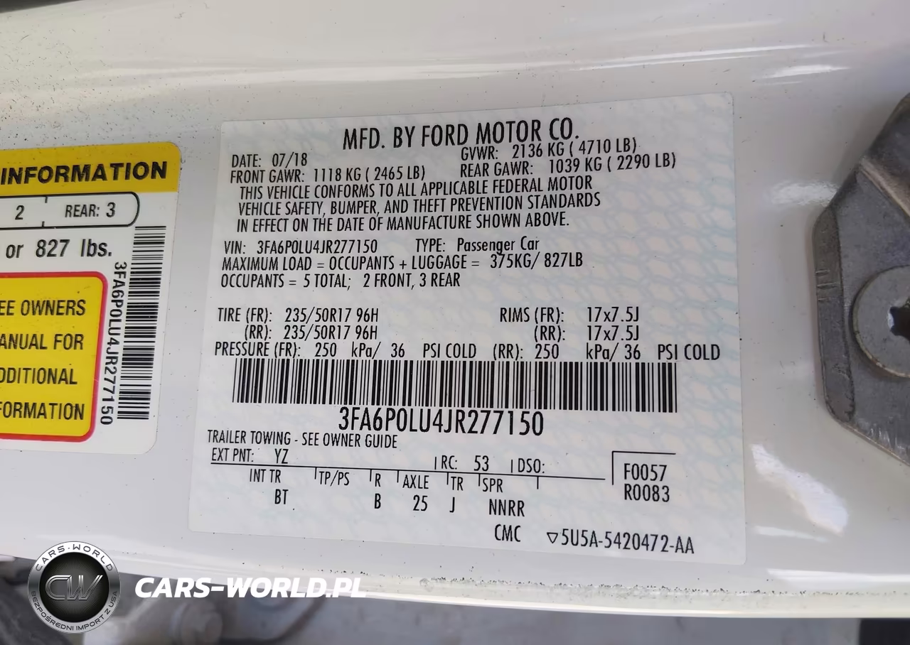 2018 Ford Fusion Hybrid Se VIN:3FA6P0LU4JR277150 - 9