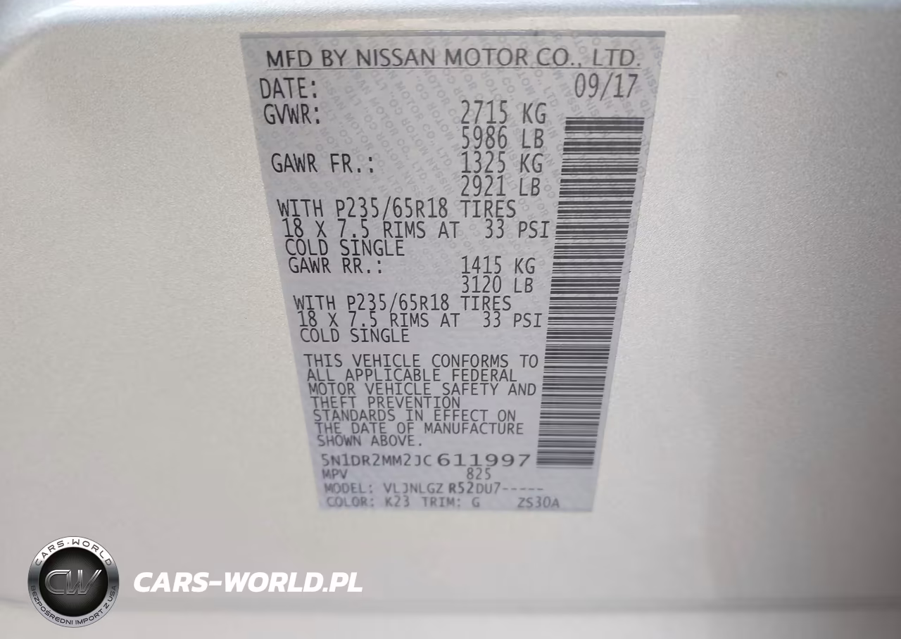 2018 Nissan Pathfinder Sl VIN:5N1DR2MM2JC611997 - 9