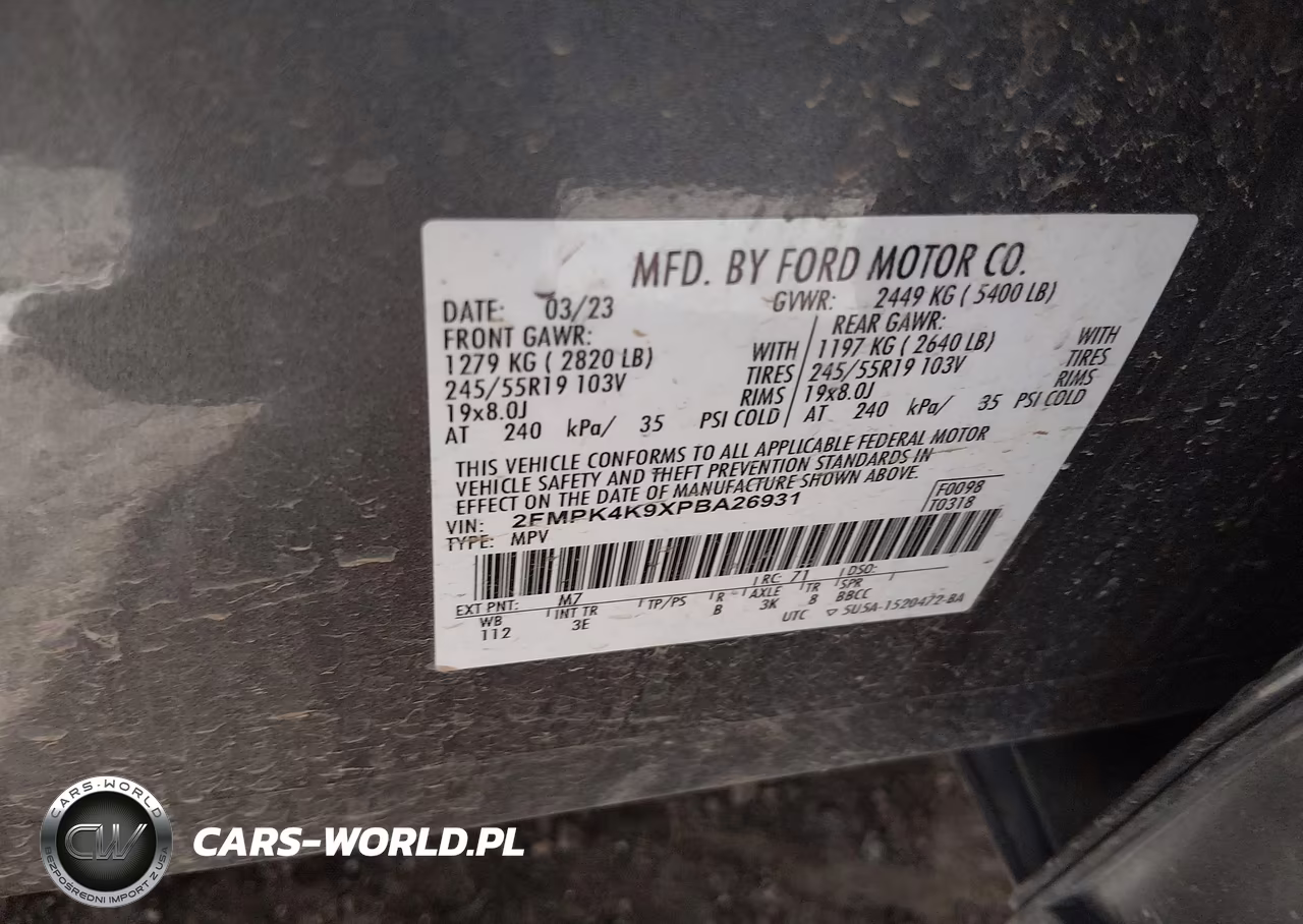 2023 Ford Edge Titanium VIN:2FMPK4K9XPBA26931 - 9