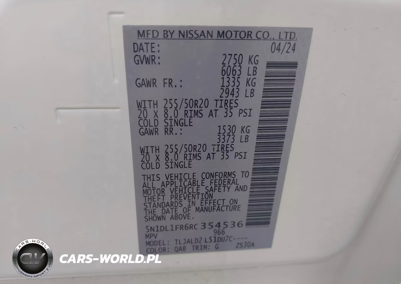 2024 Infiniti Qx60 Luxe VIN:5N1DL1FR6RC354536 - 9