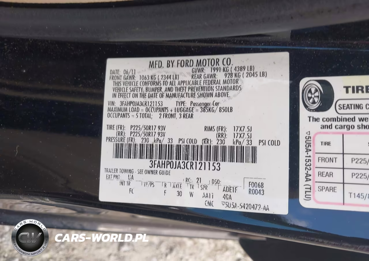 2012 Ford Fusion Sel VIN:3FAHP0JA3CR121153 - 9