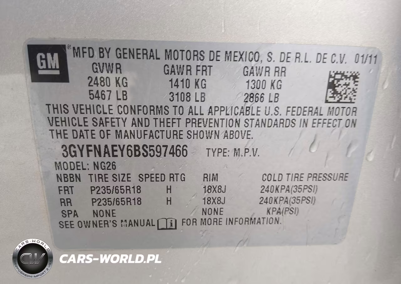 2011 Cadillac Srx Luxury Collection VIN:3GYFNAEY6BS597466 - 9