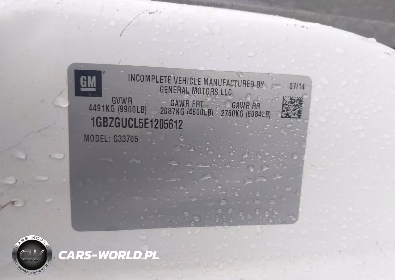 2014 Chevrolet Express 3500 VIN:1GBZGUCL5E1205612 - 9