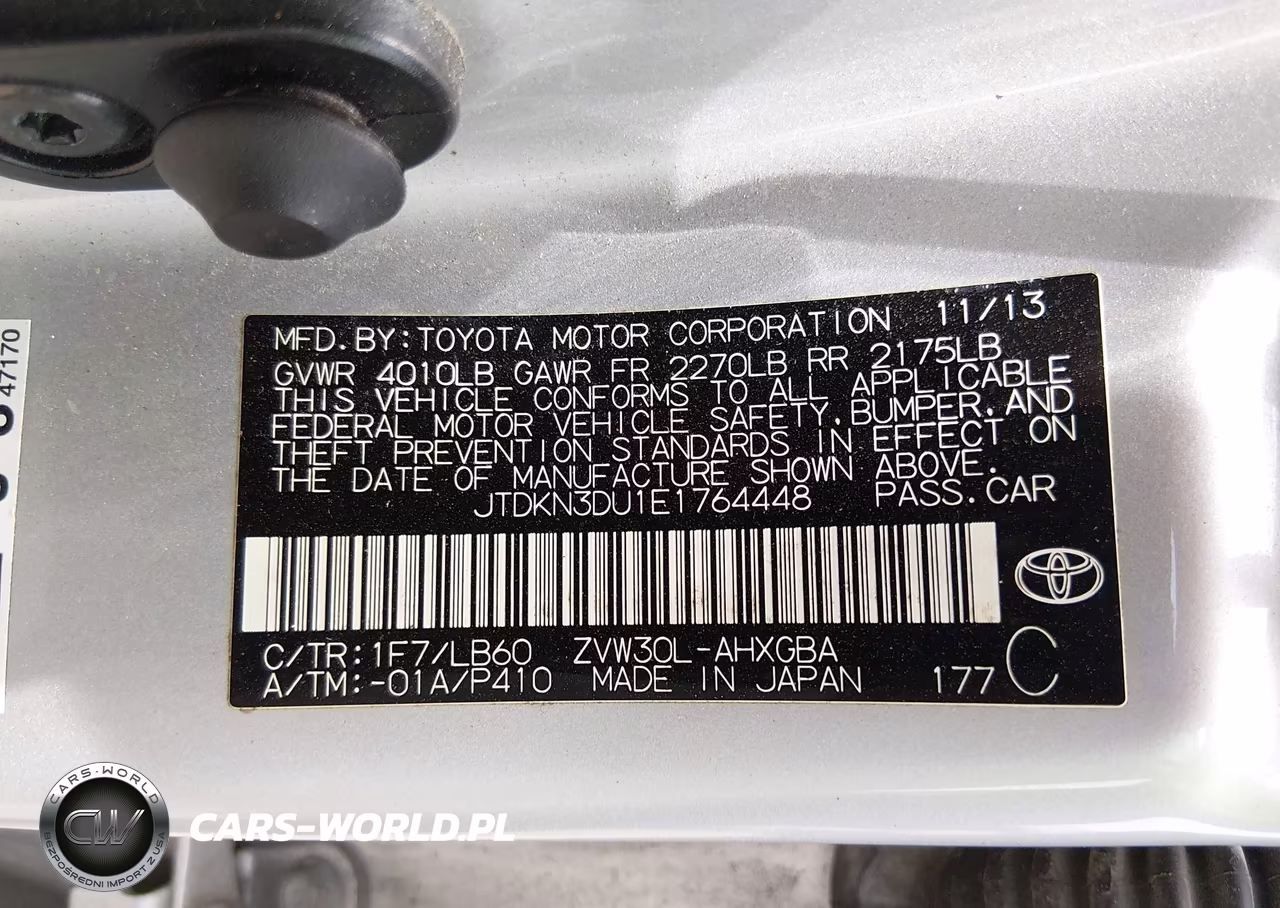 2014 Toyota Prius Four VIN:JTDKN3DU1E1764448 - 9