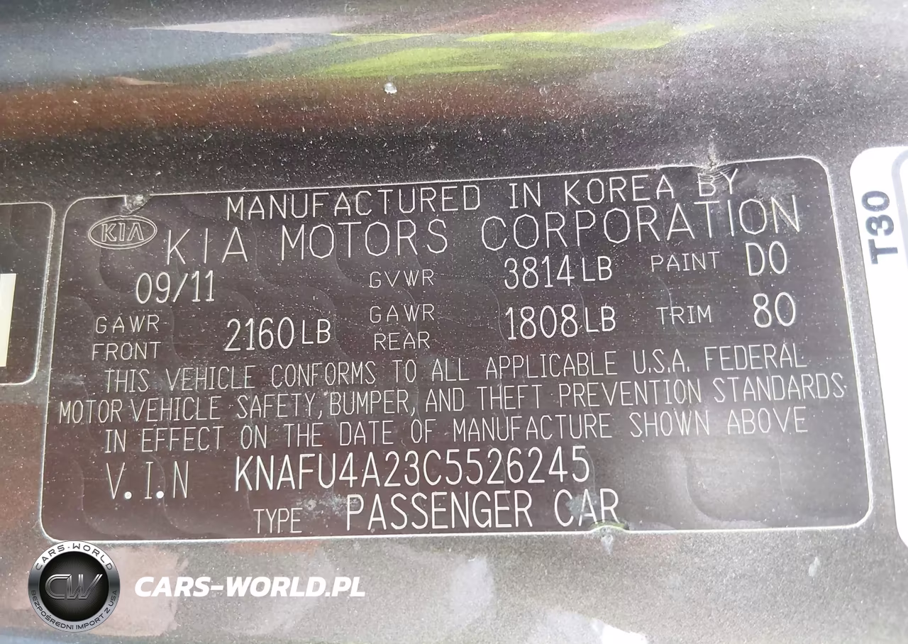 2012 Kia Forte Ex VIN:KNAFU4A23C5526245 - 9