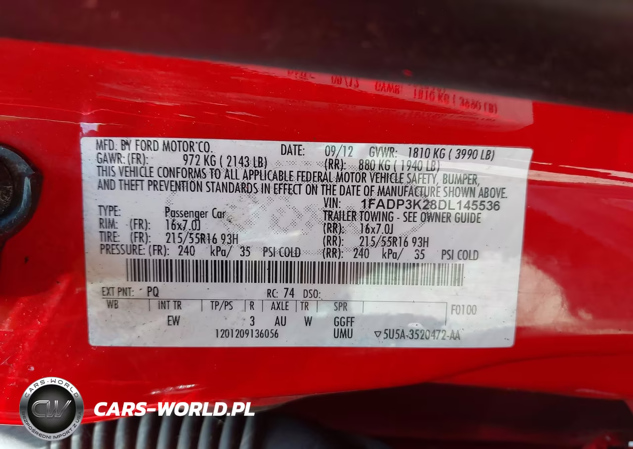 2013 Ford Focus Se VIN:1FADP3K28DL145536 - 9