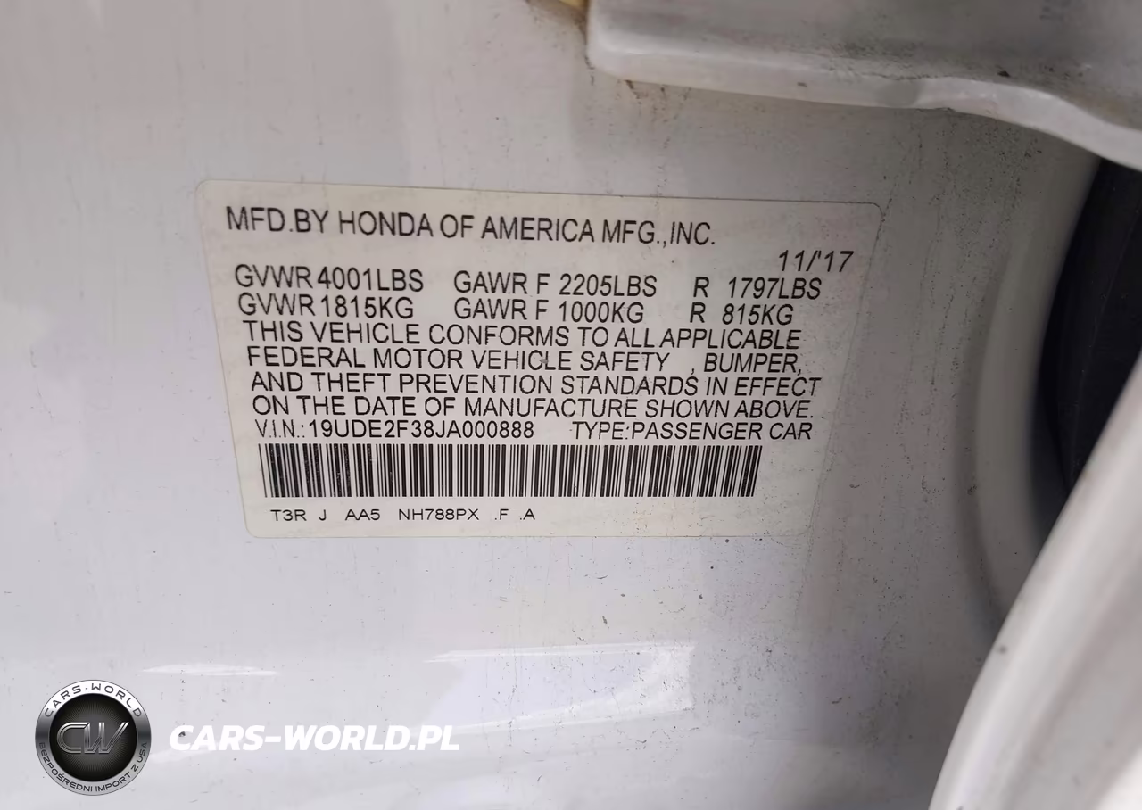 2018 Acura Ilx Acurawatch Plus Package VIN:19UDE2F38JA000888 - 9