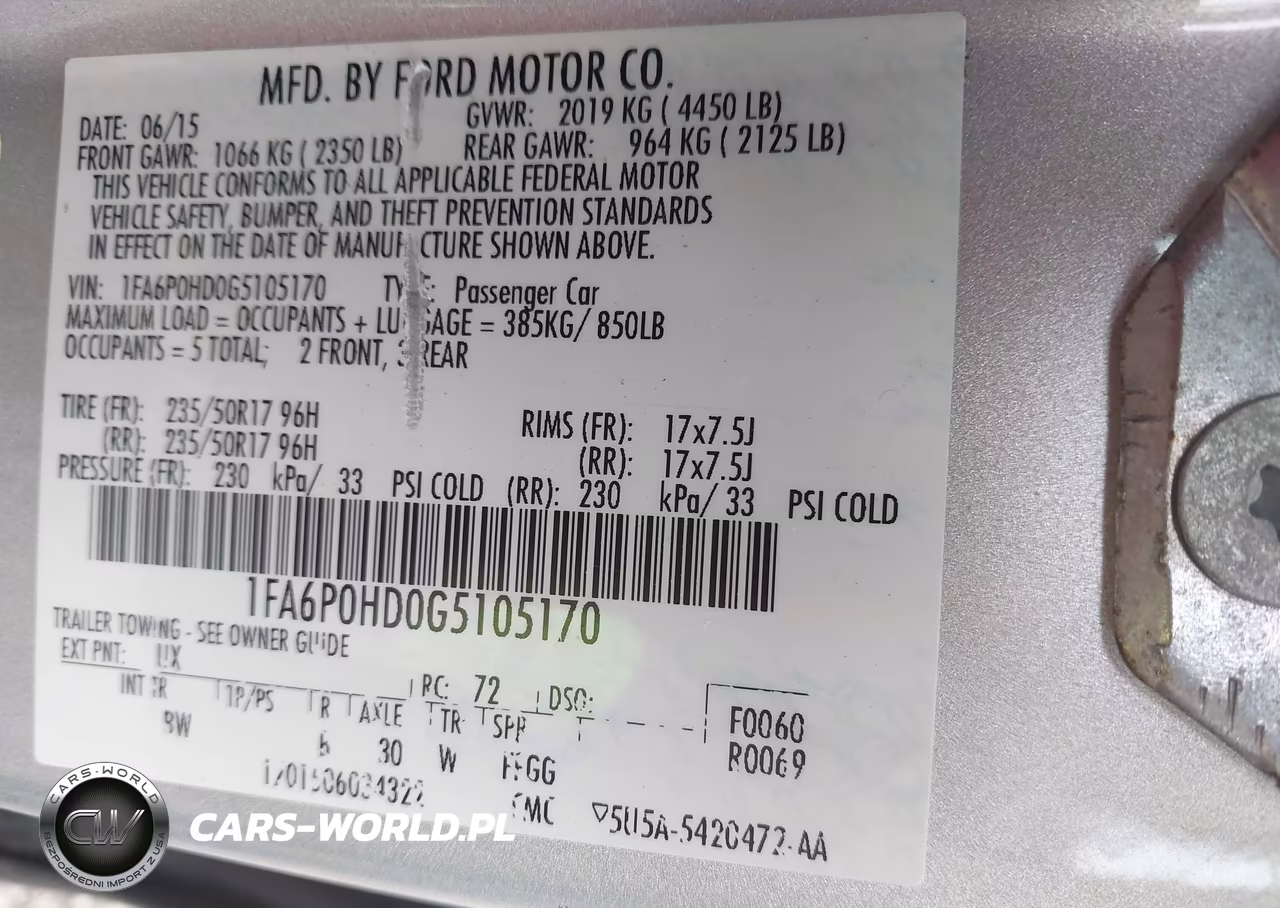 2016 Ford Fusion Se VIN:1FA6P0HD0G5105170 - 9