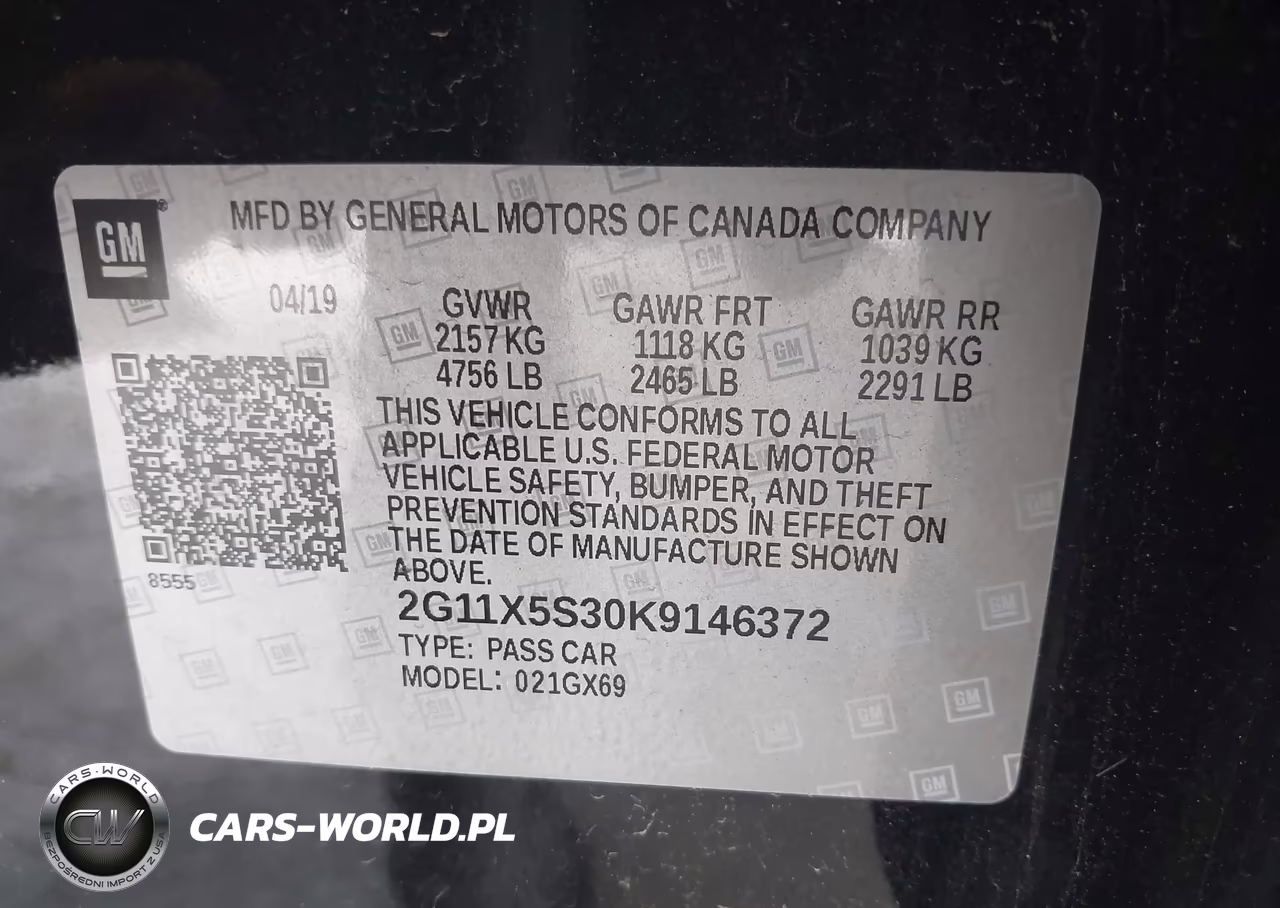 2019 Chevrolet Impala Ls VIN:2G11X5S30K9146372 - 9