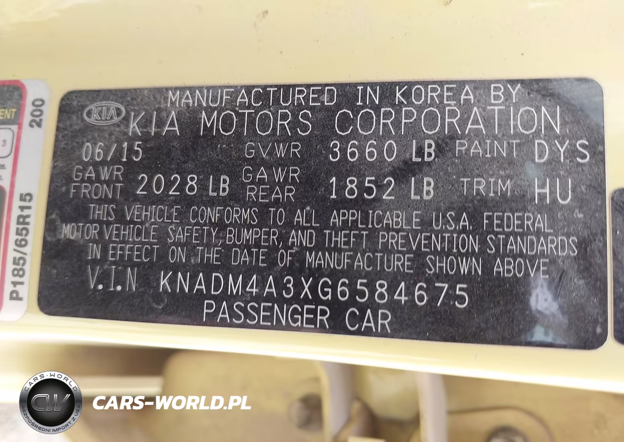 2016 Kia Rio Lx VIN:KNADM4A3XG6584675 - 9