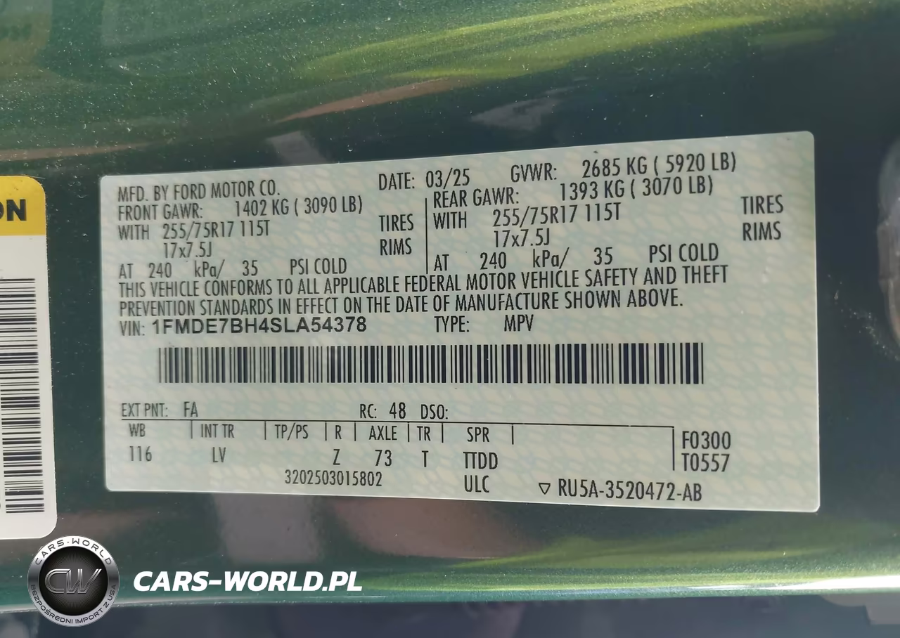 2025 Ford Bronco Big Bend VIN:1FMDE7BH4SLA54378 - 9