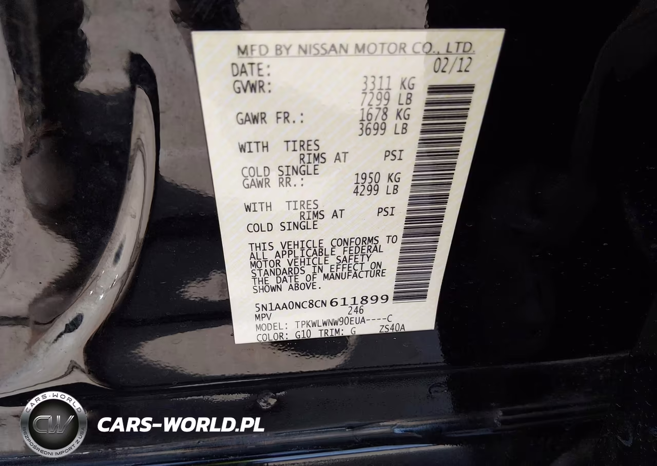 2012 Nissan Armada Platinum VIN:5N1AA0NC8CN611899 - 9