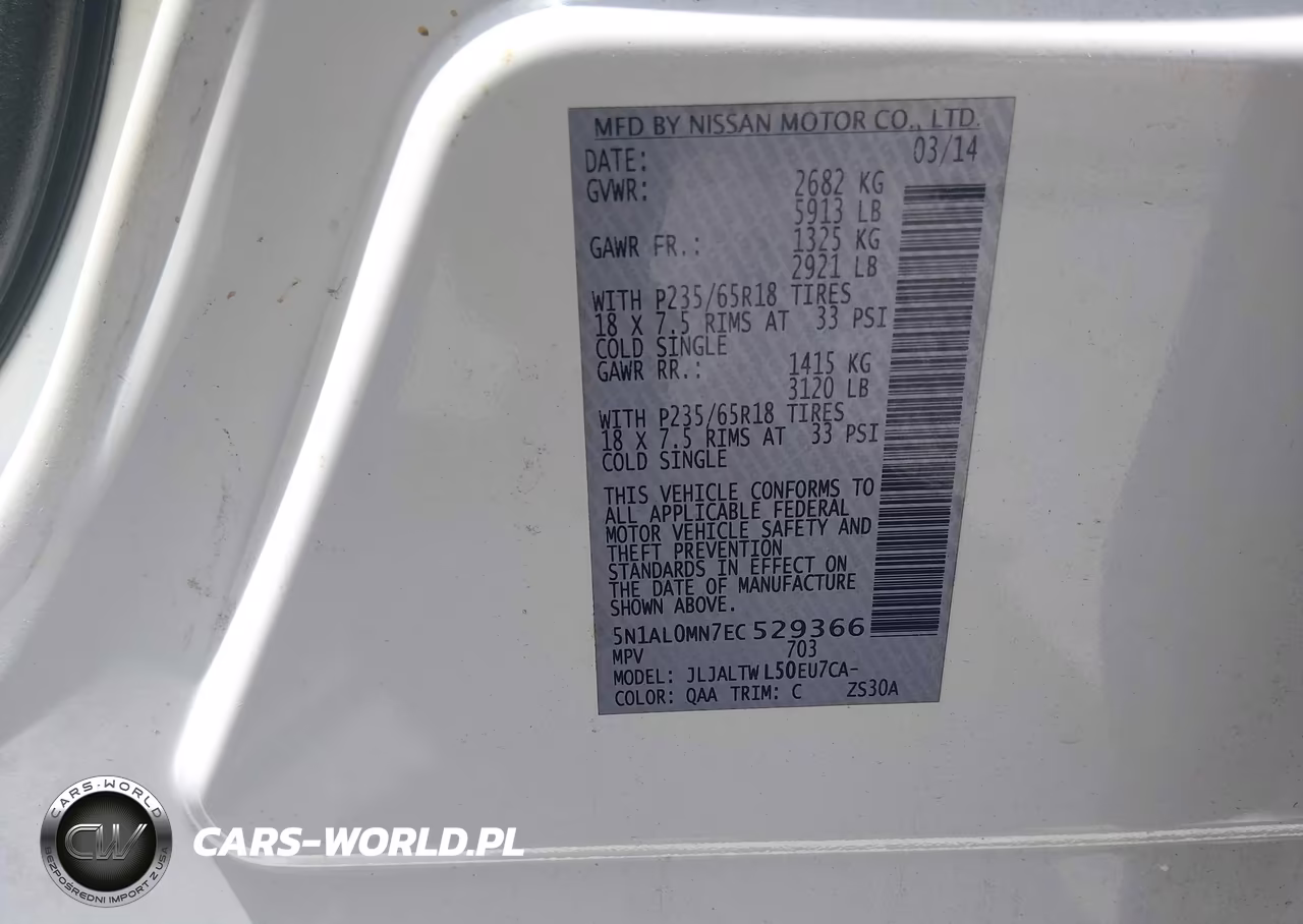 2014 Infiniti Qx60 VIN:5N1AL0MN7EC529366 - 9