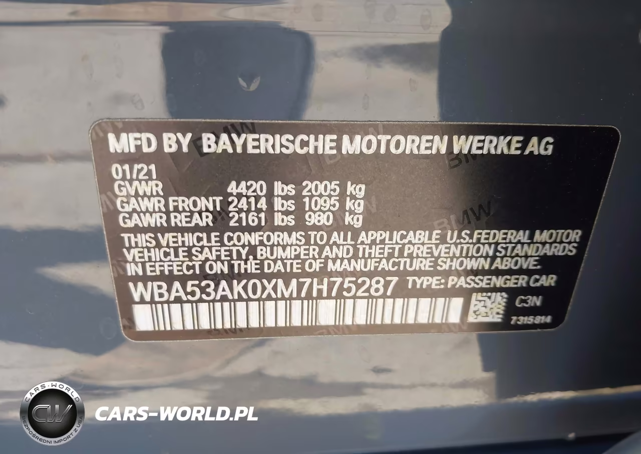 2021 BMW 228I Gran Coupe Sdrive VIN:WBA53AK0XM7H75287 - 9