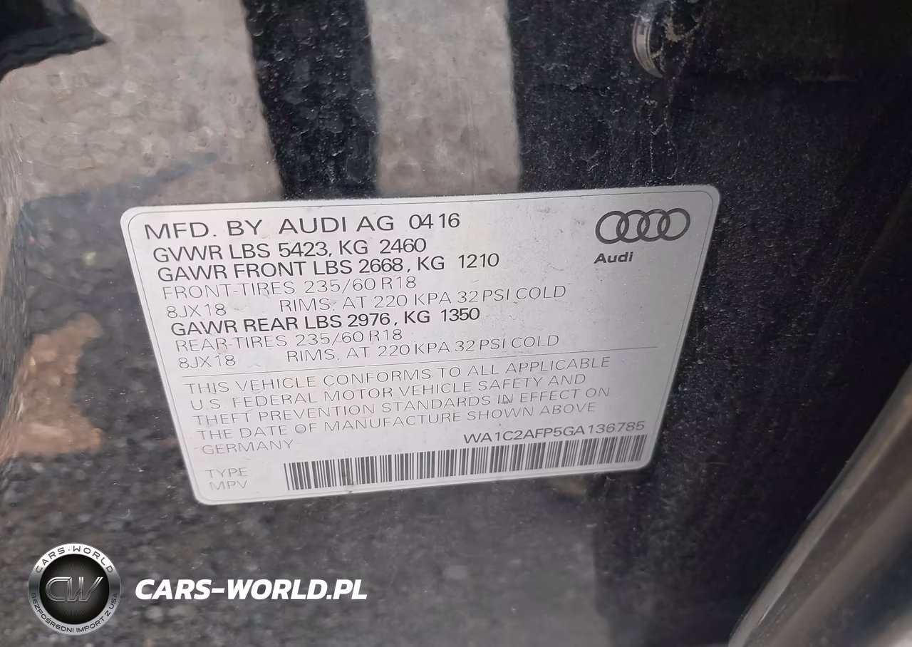 2016 Audi Q5 2.0T Premium VIN:WA1C2AFP5GA136785 - 9
