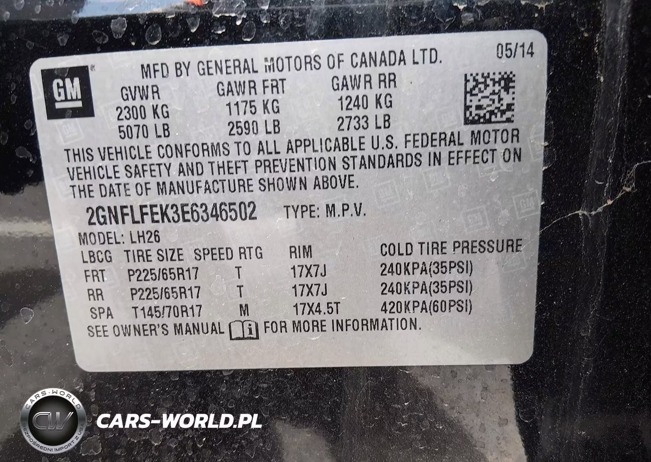2014 Chevrolet Equinox Lt VIN:2GNFLFEK3E6346502 - 9