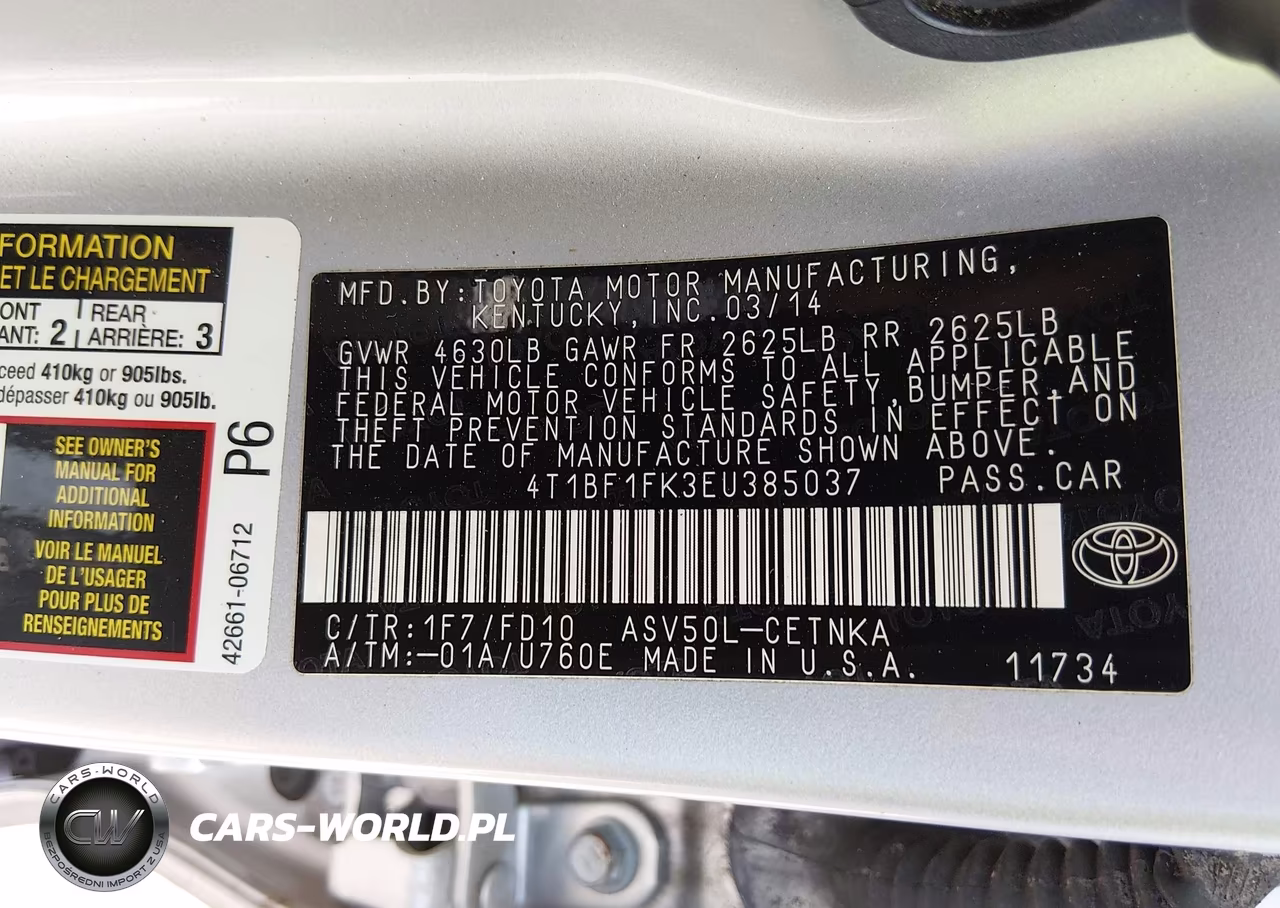 2014 Toyota Camry Le VIN:4T1BF1FK3EU385037 - 9